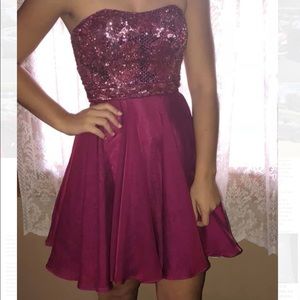 Sherri Hill strapless cocktail dress